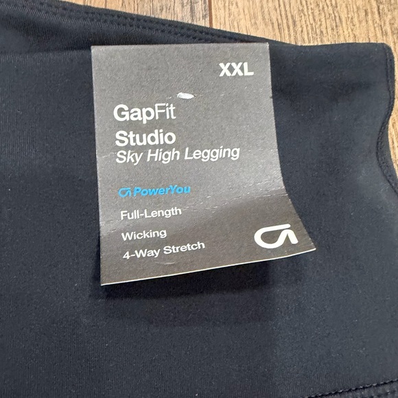 GapFit Studio Sky High Full-Length High Rise Legging, Size XXL, Black, NEW - Picture 3 of 8